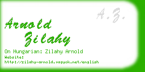 arnold zilahy business card